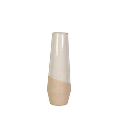 Vase Romimex Blanc Beige Céramique 15 x 45 x 15 cm