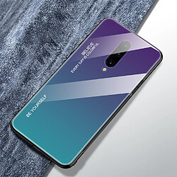 Wewoo Coque Pour OnePlus 7 Pro Gradient Color Glass Case Violet