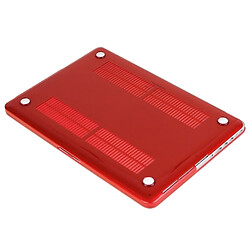 Wewoo Housse Étui rouge pour Macbook Pro Retina 13,3 pouces Chapeau-Prince 3 en 1 Crystal Hard Shell En Plastique Boîtier de Protection avec Clavier Guard & Port Dust Plug pas cher