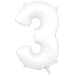 Ballon numéro 3, 86 cm blanc