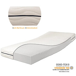 Avis Matelas confort 7 zones orthopediques blanc ABEIL