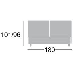 Acheter Inside 75 Lit coffre FELICE couchage 160x190 cm Arca violet