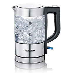 Bouilloire sans fil 0.5l 1100w inox brossé/noir - 3472 - SEVERIN