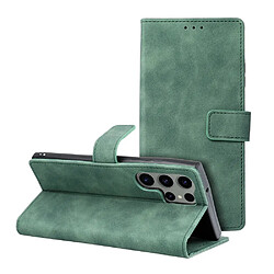 Etui Portefeuille a Rabat Couleur Vert Pour Samsung Galaxy S23 Ultra 5G Little Boutik©