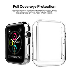 Wewoo Boitier Coque Transparent pour Apple Watch Series 3 38mm PC Housse de protection pas cher