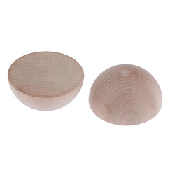 Acheter Balles En Bois Fendues - Diamètre De 2,95 Pouces (paquet De 2) Balles En Bois Non Finies Pour Enfants Fournitures De Bricolage De Qualité Supérieure