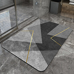 LUUCOZK Tapis de bain antidérapants, absorbants, à séchage rapide, décoration de salle de bain, motif 13-40 x 60CM