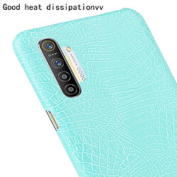 Wewoo Coque Rigide Pour caisse en plastique PC + PU Crocodile antichoc OPPO Realme XT / X2 / K5 Vert clair pas cher