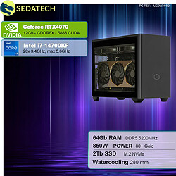 Sedatech Mini-PC Pro ITX • Intel i7-14700KF • RTX4070 • 64Go DDR5 • 2To SSD M.2 • sans OS