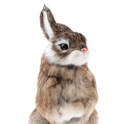 Acheter Simulation réaliste animal figure accroupie lapin jouet enfant cadeau d'anniversaire brun