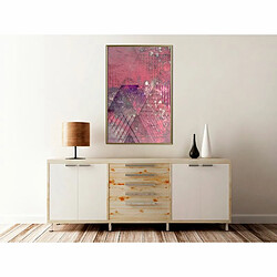 Paris Prix Affiche Murale Encadrée Pink Patchwork III 40 x 60 cm Or