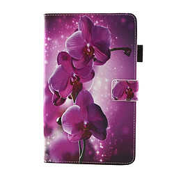 Wewoo Housse Étui Violet pour Samsung Galaxy Tab A 8.0 / T380 & T385 orchidée modèle Horizontal en cuir flip avec titulaire et fentes cartes