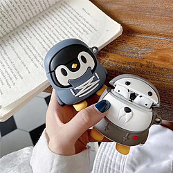 GUPBOO Airpods Coque Housse Étui Protecteur Compatible pour AirPods 3-Joli pull pingouin colle otarie