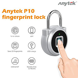 Acheter ANYTEK P10 INTELLIGENT SANS CLÉ SERRURE À EMPREINTES DIGITALES CADENAS PORTE BAGAGES CAS SERRURE(ATK-P10)