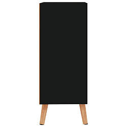 Avis vidaXL Buffet noir 60x30x72 cm bois d'ingénierie