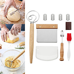 Fouet à Pâte Mélangeur Pain Score Grattoir à Pâte Kit De Cuisson Style C pas cher