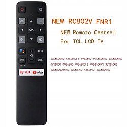 GUPBOO Télécommande Universelle de Rechange pour TCL Android 4K Smart TV Netflix YouTube 43S434