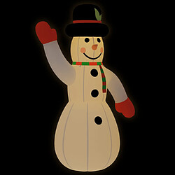 vidaXL Bonhomme de neige gonflable avec LED 370 cm