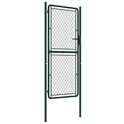 vidaXL Portillon Acier 100 x 200 cm Vert