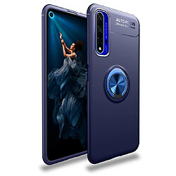 Wewoo Coque Souple Titulaire de l'anneau en métal Étui TPU rotatif à 360 degrés pour Huawei Honor 20 bleu + bleu