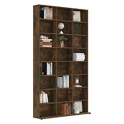 Acheter vidaXL Armoire à CD Chêne fumé 102x23x177,5 cm Bois d'ingénierie