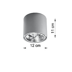 Acheter Sollux Downlights à encastrer ronds gris clair GU10