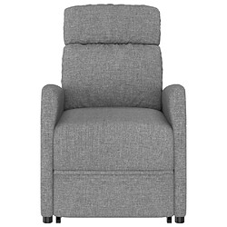 Avis vidaXL Fauteuil Gris clair Tissu