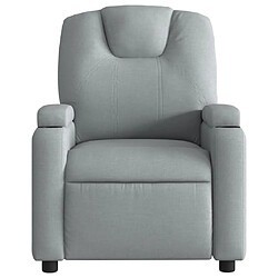 Acheter Maison Chic Fauteuil de massage inclinable,Fauteuil luxe de relaxation Gris clair Tissu -MN68019