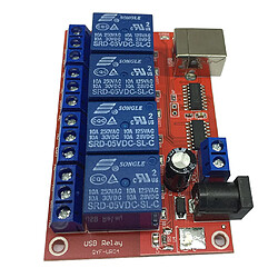 Module de relais USB 4 canaux HID sans lecteur Relais USB pour contrôle de MCU 5V