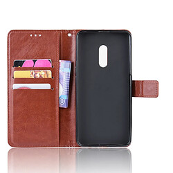 Acheter Wewoo Housse Coque en cuir à rabat horizontal Texture rétro Crazy Horse pour OPPO Realme X / OPPO K3avec porte-carte et fentes cartes et cadre photo Marron