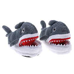 Chausson Requin en Peluche Décor Accessoires Chaussures Décoration Fête Soirée Vintage Unisexe