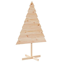 vidaXL Arbre de Noël en bois pour décoration 150 cm bois massif