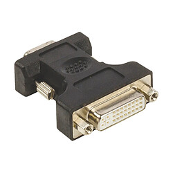 Appassionata Adaptateur VGA VGA Mâle - DVI-I 24 + 5 broches Femelle Noir