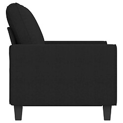 Avis vidaXL Canapé à 2 places Noir 120 cm Tissu