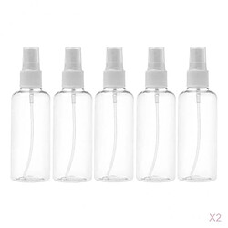 10pcs En Plastique De Parfum De Brume Fine Composent La Bouteille De Pulvérisateur Vide Claire 50 Ml