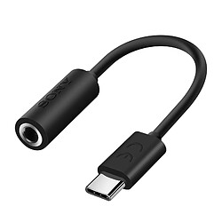 Adaptateur Audio Sony USB-C mâle vers Jack 3.5mm femelle Noir