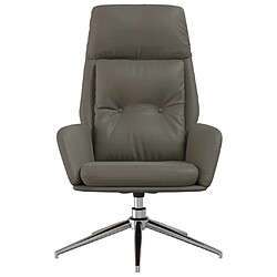 Avis Maison Chic Chaise de relaxation | Fauteuil relax Gris Cuir véritable -GKD32452