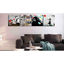 Artgeist Tableau - Banksy Collage (4 Parts) [40x40]