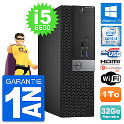 PC Dell OptiPlex 5040 SFF Intel i5-6500 RAM 32Go Disque 1To HDMI Windows 10 Wifi - Occasion