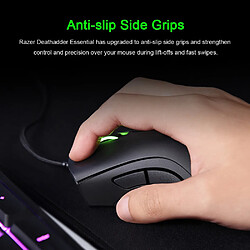 Acheter Universal Souris gaming câblée de base Souris 6400 dpi Capteur optique 5 boutons indépendants pour PC portable Souris gaming (blanc)