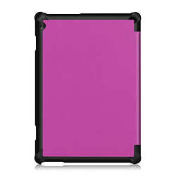 Avis Etui en PU support triple violet pour votre Lenovo Tab M10 TB-X605F