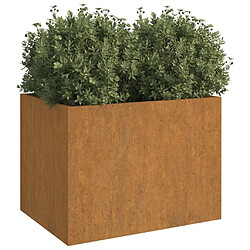 Avis Maison Chic Jardinière,Bac à fleurs - pot de fleur 62x47x46 cm acier corten -GKD88568