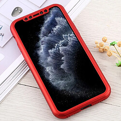 Avis Wewoo Coque Rigide Pour iPhone 11 Pro Shockproof PC Etui de protection pleine couverture avec film de verre trempé Rouge