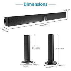 Universal Bordeau Bluetooth séparable 20W TV.