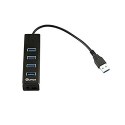 RedMiter Hub USB 3.0 en aluminium haute vitesse 5 Gbit/s à 4 ports Qumox