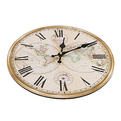 horloge murale vintage rustique shabby chic maison cuisine en bois 30cm décor # 3