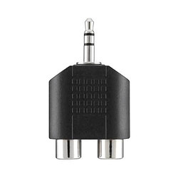 Belkin Portable Audio Adapter 3.5mm/2xRCA M/F Noir