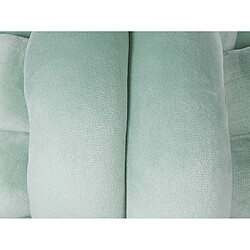 Beliani Coussin MALNI Velours 20 x 20 cm Unicolore Vert menthe pas cher