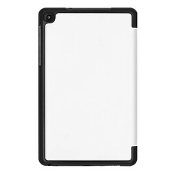 Avis Wewoo Housse Coque Etui à rabat horizontal en cuir Custer Texture pour Galaxy Tab A 8.0 2019 P205 / P200avec support à trois rabats Blanc