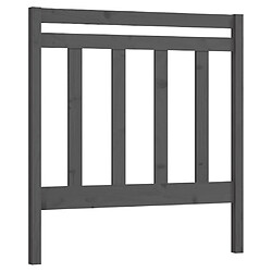 Maison Chic Tête de lit scandinave pour lit adulte,Meuble de chambre Gris 81x4x100 cm Bois massif de pin -MN16439